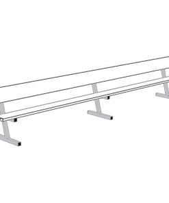 Jaypro 15' Player Bench W/Seat Back (Portable) 29 Jaypro 15' Player Bench W/Seat Back (Portable)