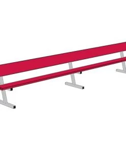 Jaypro 15' Player Bench W/Seat Back (Portable) 28 Jaypro 15' Player Bench W/Seat Back (Portable)