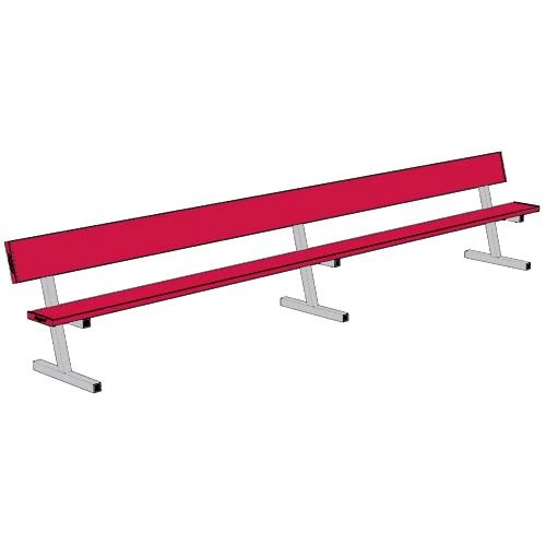 Jaypro 15' Player Bench W/Seat Back (Portable) 15 Jaypro 15' Player Bench W/Seat Back (Portable)