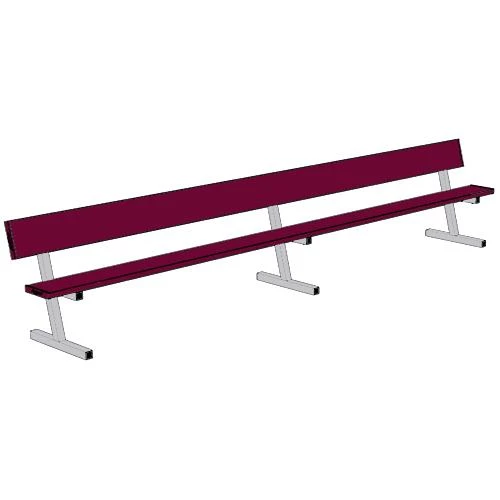 Jaypro 15' Player Bench W/Seat Back (Portable) 8 Jaypro 15' Player Bench W/Seat Back (Portable)