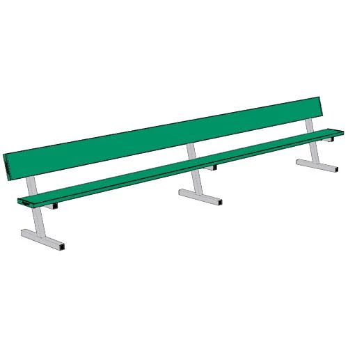 Jaypro 15' Player Bench W/Seat Back (Portable) 6 Jaypro 15' Player Bench W/Seat Back (Portable)