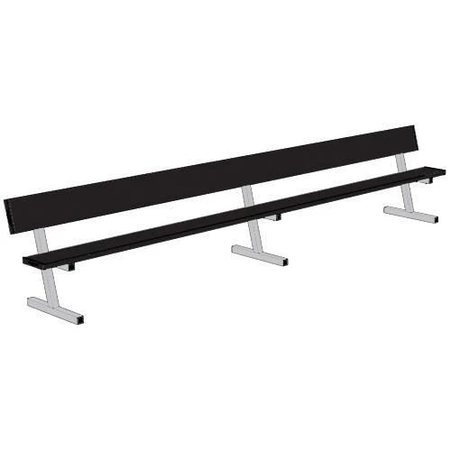 Jaypro 15' Player Bench W/Seat Back (Portable) 3 Jaypro 15' Player Bench W/Seat Back (Portable)
