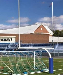 JayPro 6' Offset X 20' Upright Collegiate Football Goal Post Semi/Perm