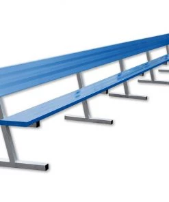 Jaypro Player Bench With Seat Back - 27' - Portable - Powder Coated Bleachers