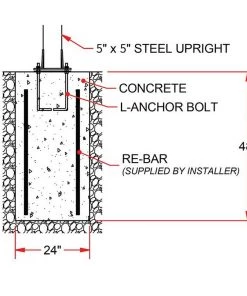 Jaypro Surface Mount Anchor Kit Portable Goal Backstops