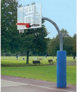 Adjustable In-Ground Basketball Goal System Jaypro Ultimate Adjustable Gooseneck 4-1/2