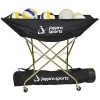 Ball Storage Cages And Carts JayPro Volleyball Hammock Drill Cart