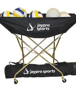 Ball Storage Cages And Carts JayPro Volleyball Hammock Drill Cart