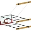 Wall And Mount Basketball Goal System Jaypro Wall Mounted Stationary Backstop System