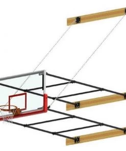 Wall And Mount Basketball Goal System Jaypro Wall Mounted Stationary Backstop System