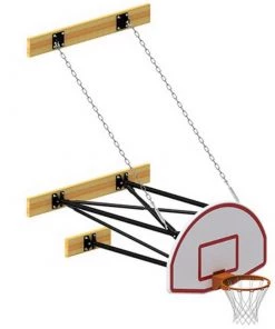 Jaypro Wall Mounted Stationary Fan Backboard Wall And Mount Basketball Goal System