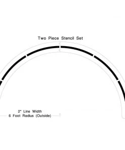 Newstripe Basketball 6′ Center Circle Stencil Basketball Stencil Kits