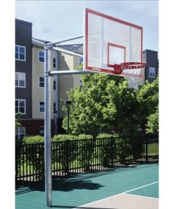 Porter 6' Extension Super Duty Fixed Height Basketball Hoop Fixed Height In-Ground Basketball Goal System