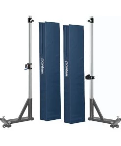 Porter Powr Rib II T-Base Standards With Pads Volleyball End Standards
