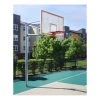 Fixed Height In-Ground Basketball Goal System Porter Vertical Post Basketball Systems; 6' Extension