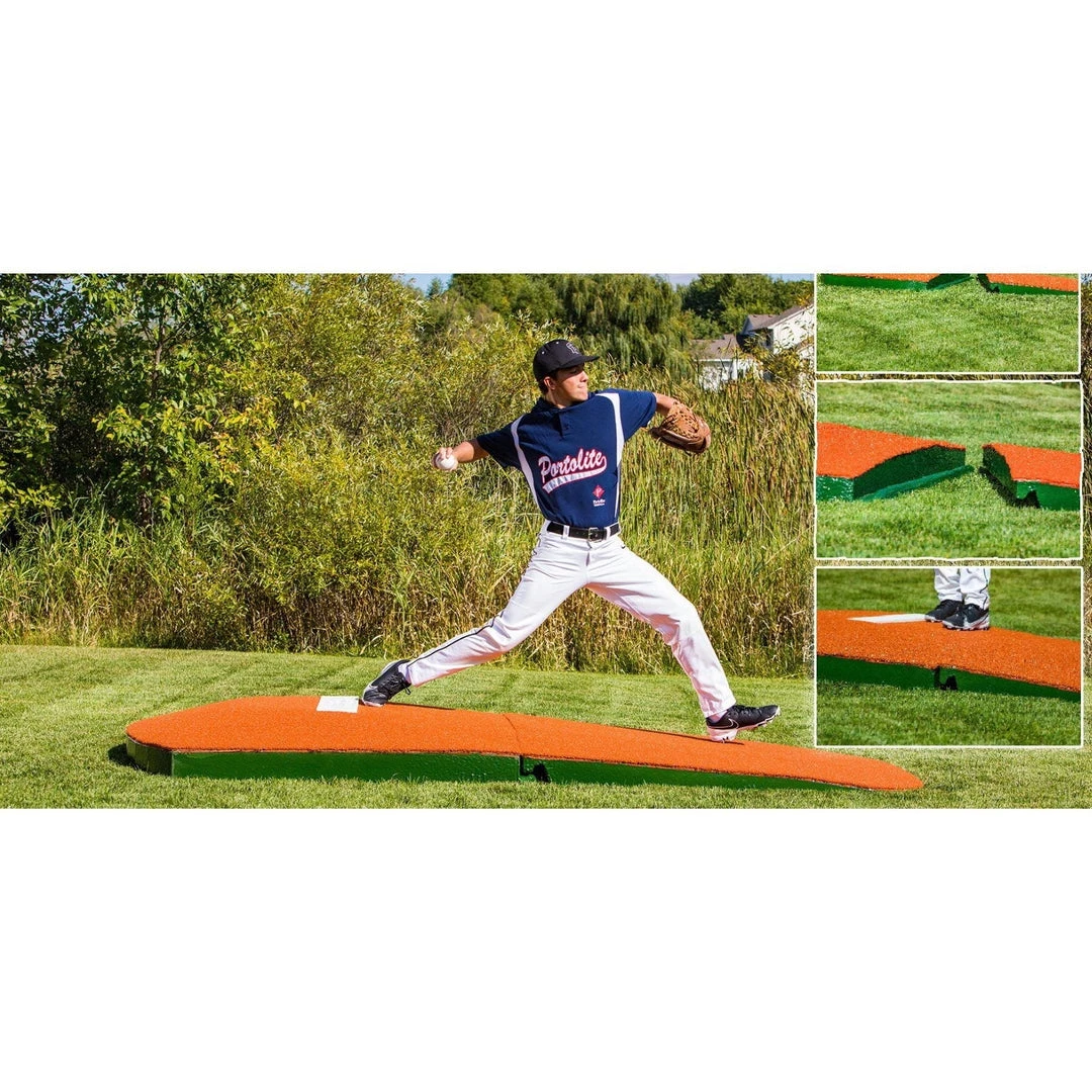 Portable Pitching Mounds Portolite 10" Two-Piece Portable Oversize Practice Pitching Mound 12 Portable Pitching Mounds Portolite 10" Two-Piece Portable Oversize Practice Pitching Mound