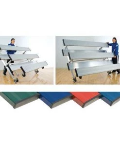 Athletic Connection Powder Coated Tip N' Roll Bleachers