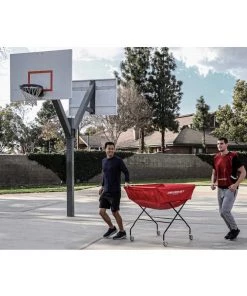 Powernet Volleyball Cart Wheeled XL Volleyball Equipment, Post Storage, Carts And Racks