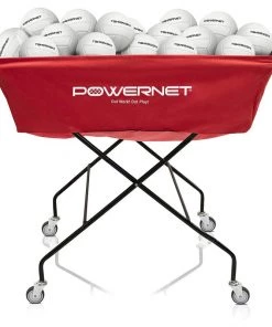 Powernet Volleyball Cart Wheeled XL Volleyball Equipment, Post Storage, Carts And Racks