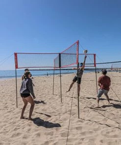 Powernet Volleyball Four Square Net Volleyball Portable Net Systems