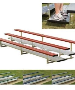 Athletic Connection Preferred Powder Coated Bleachers With Chain Link Fencing