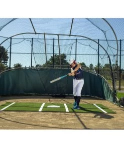 ProMounds 12' X 7' Softball Batting Mat Pro Green Or Clay Batting Mats