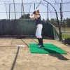 ProMounds 3' X 7' Green Stance Batting Mat Pro