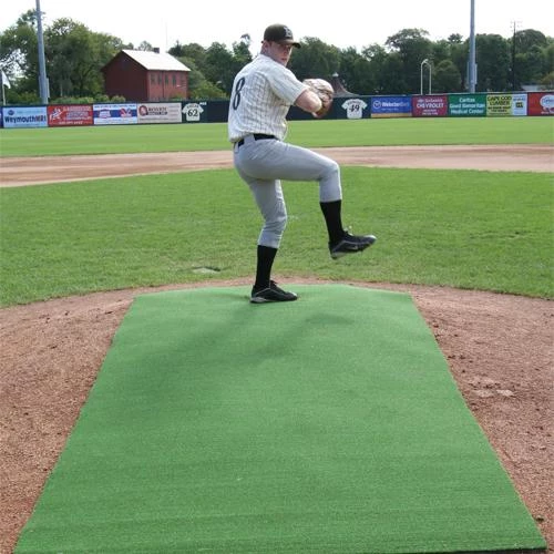 Practice Pitching Mounds ProMounds 4' X 12' Premium Portable Green Pitching Mat 4 Practice Pitching Mounds ProMounds 4' X 12' Premium Portable Green Pitching Mat