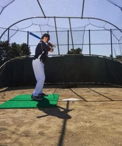 ProMounds 6' X 4' Green Stance Batting Mat Pro