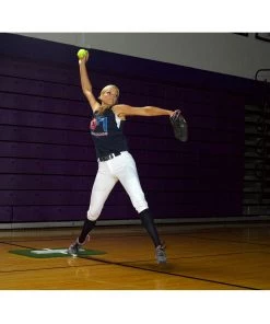 Softball Pitching Mats ProMounds Jennie Finch Softball Pitching Mini-Mat W/ Powerline