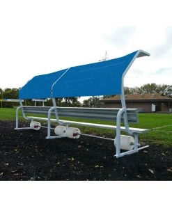 Bison Inc. Bleachers Solid Color Portable No-Tip Covered Bench