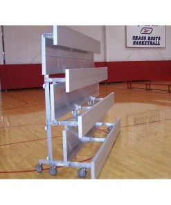 Trigon Sports 2 Row Deluxe Tip-N-Roll Bleacher Bleachers