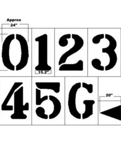 Trigon Sports 3’ Football Marking Kits Field Number And Hash Mark Stencils