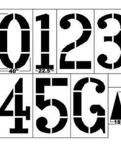 Trigon Sports 6' Football Marking Kit Field Number And Hash Mark Stencils