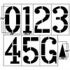 Field Number And Hash Mark Stencils Trigon Sports 6’ Football Marking Kits