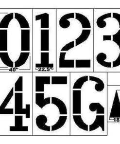 Field Number And Hash Mark Stencils Trigon Sports 6’ Football Marking Kits
