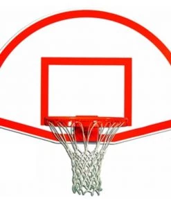 Trigon Sports Fan-Shape Aluminum Backboard W/ Target & Border Indoor Backboards