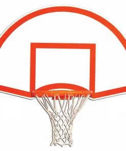 Trigon Sports Fan-Shaped Rear Mount Backboard W/ Target & Border Indoor Backboards