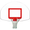 Trigon Sports Fan-Shaped Steel Backboard W/ Target